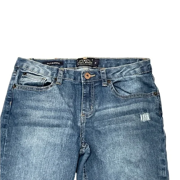 Lucky Brand Dylan Boyfriend Blue Denim Jeans Girl’s Size 14 - Picture 3 of 5